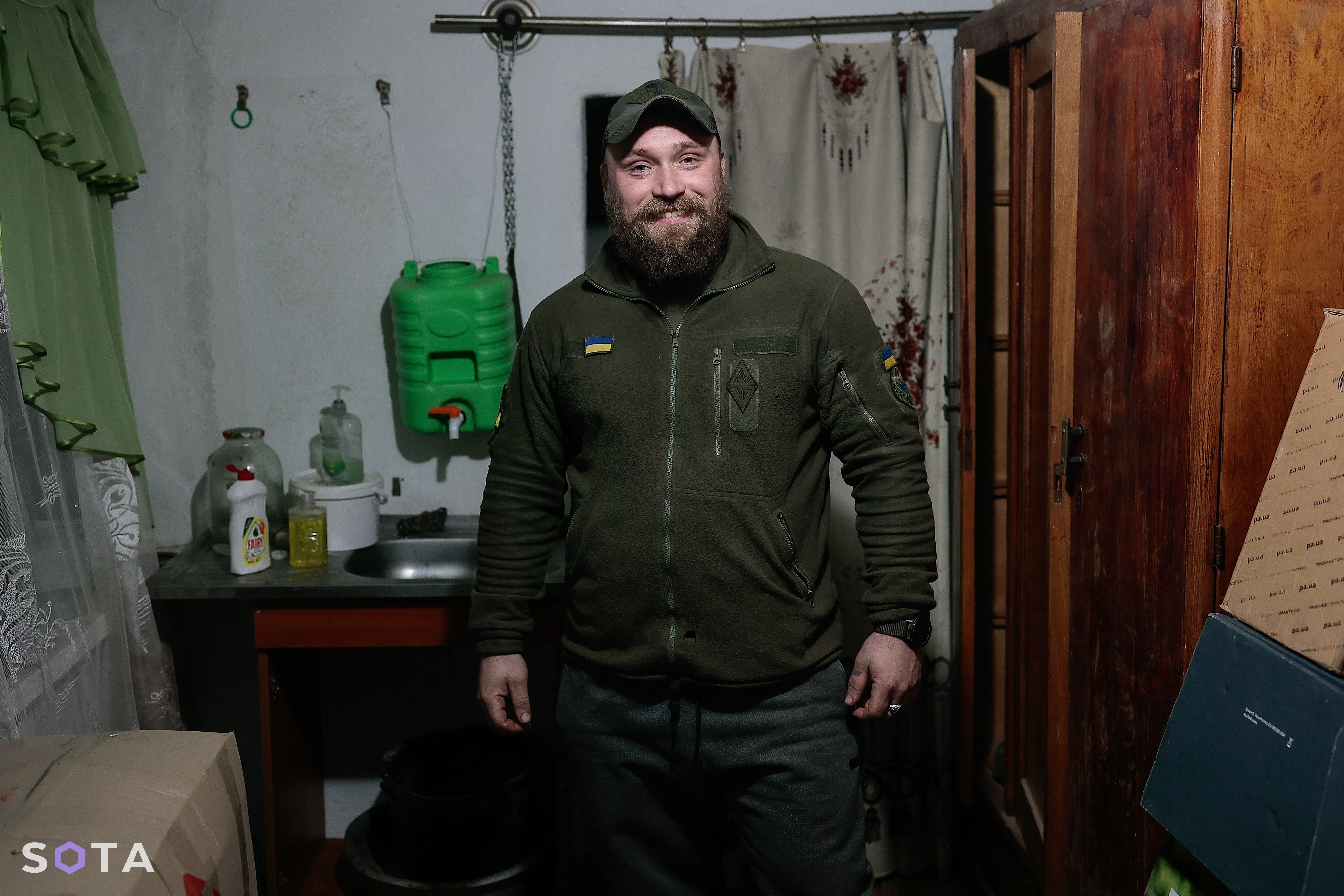 Боец с позывным «Домовой» в расположении минометчиков&nbsp;
Василий Крестьянинов / SOTA