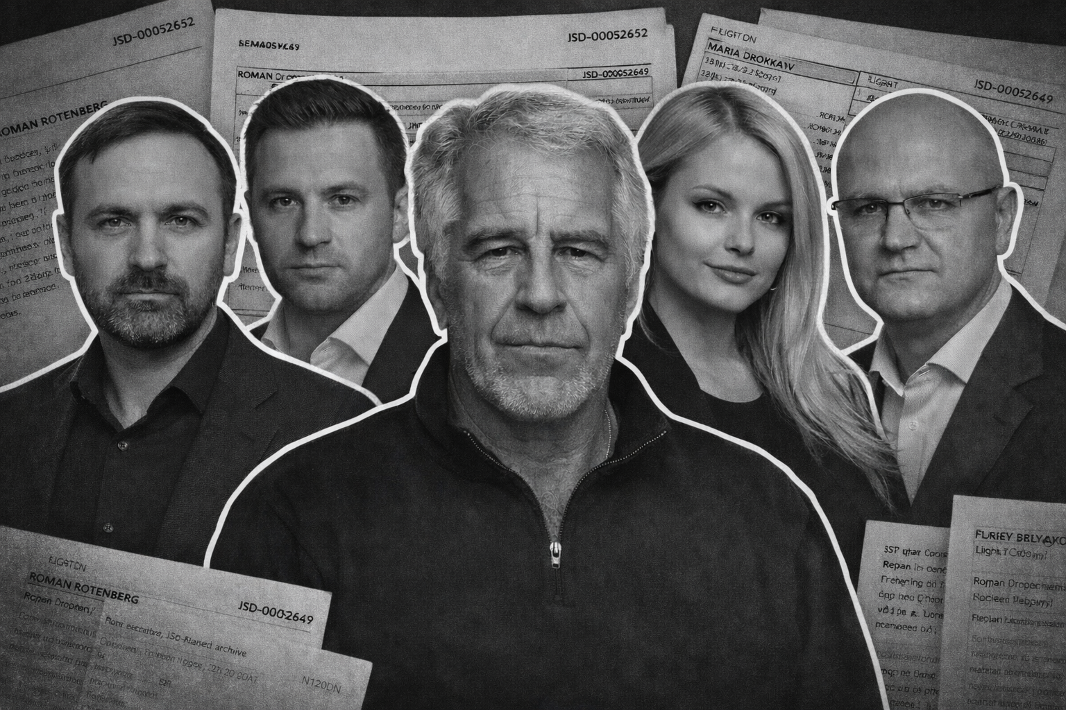 Обложка статьи Связи Эпштейна и России — Пономарёв, Ротенберг, DJ SMASH