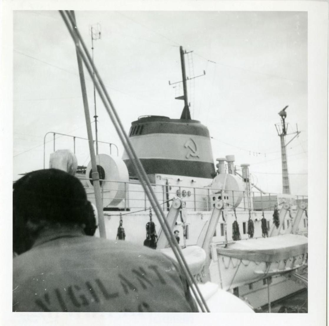 Симас Кудирка на борту судна «Советская Литва».
Фото: eeas.europa.eu